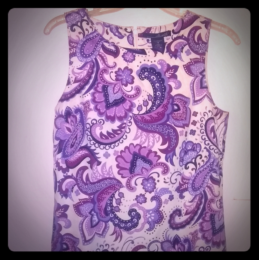 Willi Smith Floral Sheath Dress Size 8